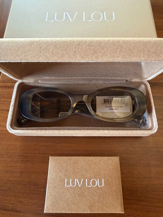 Luv lou sunglasses the Ellidy hazelnut tan brand new in case main image 5